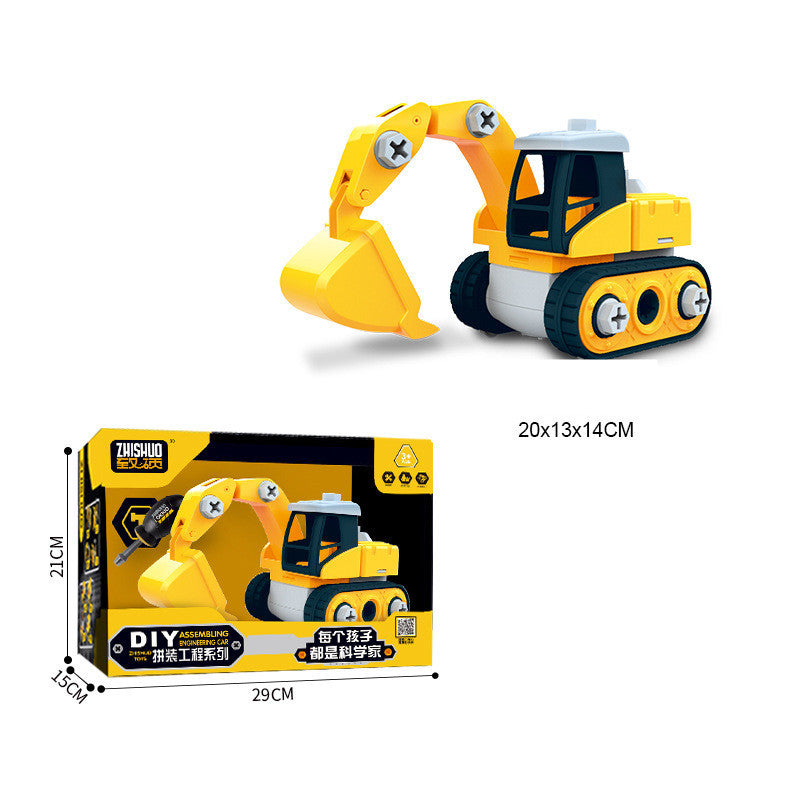 Screw And Assemble Block Engineering Truck Toy